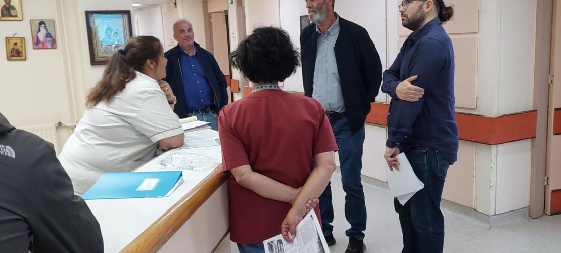 Περιοδεία του βουλευτή Ιωαννίνων του ΚΚΕ Ν. Έξαρχου στο Γ.Ν. Άρτας